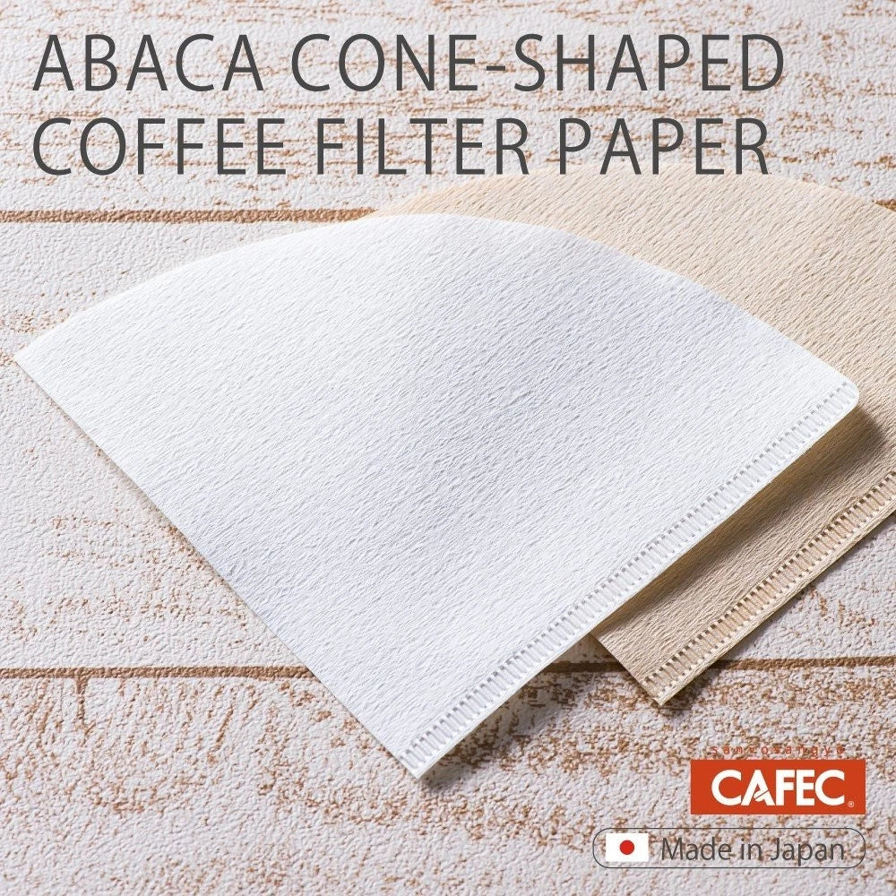 CAFEC Abaca Cup Cone Paper Filter | V60 02